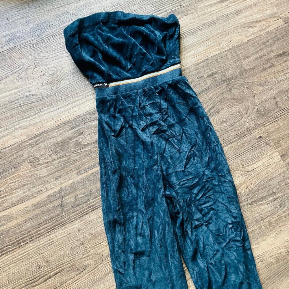 Frankie. B Jennifer Lopez Navy Blue Velour Tube Woman's Dress Small and Small